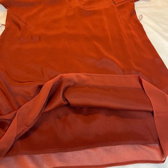 DKNY Women's Deep‎ Rust V-Neck Tunic - Picture 9 of 11